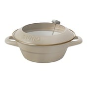 ホーロー天ぷら鍋 20cm グレージュ BHK283-GRG