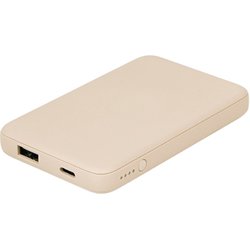 小型・軽量 モバイルバッテリー 5000mAh サンドベージュ OWL-LPB5012-RSB