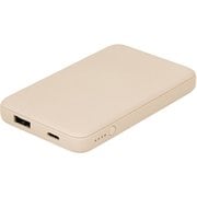 小型・軽量 モバイルバッテリー 5000mAh サンドベージュ OWL-LPB5012-RSB