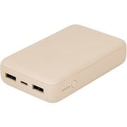 小型・軽量 モバイルバッテリー 10000mAh サンドベージュ OWL-LPB10012-RSB
