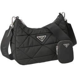 一点限り！EXPRESS便可◎ PRADA 1BC151 ファー バッグ PRADA】プラダ『シープファー キルティング ショルダーバッグ