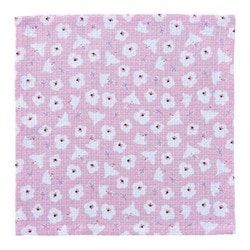 キッチンクロス 2枚入 綿100％ 正方形 30cm 鳥 花柄 チェック ピンク 486702