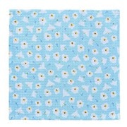 486719 [キッチンクロス 2枚入 綿100％ 正方形 30cm 鳥 花柄 チェック ブルー]