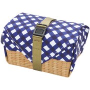ランチクロス 保冷 44cm ベルト付き Olivia パターン 弁当包み クロス ブルー A355BL
