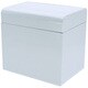 コットンケース スチール製 16x12x14cm LOOSE STYLE ホワイト A374WH