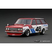 IG3063 1/18 ダットサン ブルーバード 510 ワゴン レッド/ホワイト [レジンキャストミニカー]