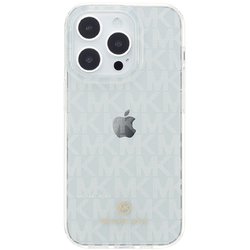 MKSIWHTIMIP2261P [iPhone 14 Pro用 クリアケース Michel Kors シグネチャープリント]