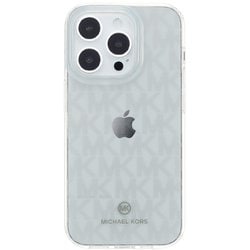 MKSIBLKIMIP2261P [iPhone 14 Pro用 クリアケース Michel Kors シグネチャープリント]