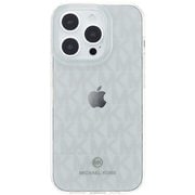 MKSIBLKIMIP2261P [iPhone 14 Pro用 クリアケース Michel Kors シグネチャープリント]