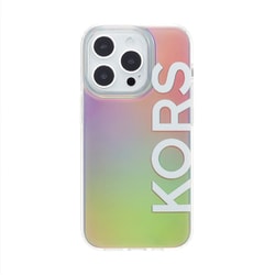 MKLGBKAIMIP2261P [iPhone 14 Pro用 クリアケース Michel Kors ビッグロゴ]