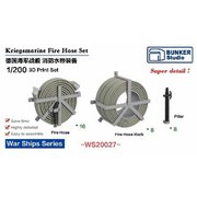 WS20027 1/200 WW.II ドイツ海軍 消防ホースセット [プラモデル用パーツ]