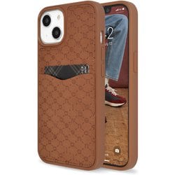 md-75245-2 [iPhone 14用 new balance カード収納付き背面ケース/モノグラム/ブラウン]