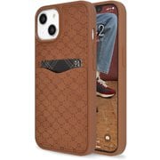 md-75245-2 [iPhone 14用 new balance カード収納付き背面ケース/モノグラム/ブラウン]