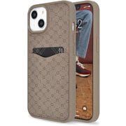 md-75245-3 [iPhone 14用 new balance カード収納付き背面ケース/モノグラム/グレージュ]