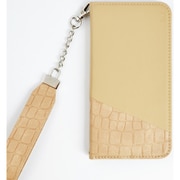 md-75216-3 [iPhone 14 Pro用 SLYハーフクロコ手帳/BEIGE]