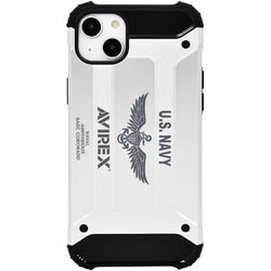 md-75265-3 [iPhone 14 Plus用 AVIREX 耐衝撃ケース/アーミータフ/シルバー]