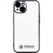 md-75273-2 [iPhone 14用 nano universe 背面ケース/ブラックメタル/ホワイト]