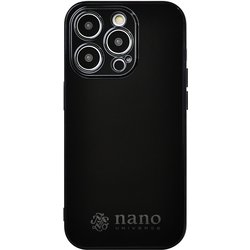 md-75274-1 [iPhone 14 Pro用 nano universe 背面ケース/ブラックメタル/ブラック]