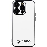 md-75274-2 [iPhone 14 Pro用 nano universe 背面ケース/ブラックメタル/ホワイト]