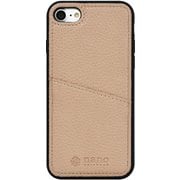 md-75272-3 [iPhone SE3/SE2/8/7 nano universe 背面ケース/シンプルロゴ/ピンクベージュ]