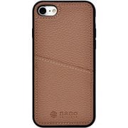 md-75272-4 [iPhone SE3/SE2/8/7 nano universe 背面ケース/シンプルロゴ/ピンクブラウン]