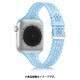 ESP02121-38LBL [Apple Watch用バンド フラワーシリコン 38-41mm ライトブルー]