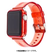 ESP02134-RD38 [Apple Watch用バンド シンプルクリア 38-41mm レッド]