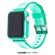 ESP02134-GR38 [Apple Watch用バンド シンプルクリア 38-41mm グリーン]