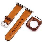 ESP02134-BR42 [Apple Watch用バンド シンプルクリア 42-45mm ブラウン]
