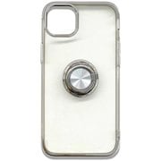 AC-P22X-MR SL [iPhone 14 Plus用 TPUバックカバーケース スマホリング付 シルバー]