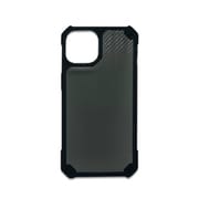 AC-P22-T CB [iPhone 14用 耐衝撃ハイブリッド背面カーボン柄ケース カーボン]