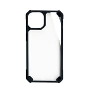 AC-P22-T BK [iPhone 14用 耐衝撃ハイブリッド背面クリアケース ブラック]