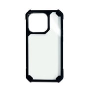 AC-P22P-T BK [iPhone 14 Pro用 耐衝撃ハイブリッド背面クリアケース ブラック]