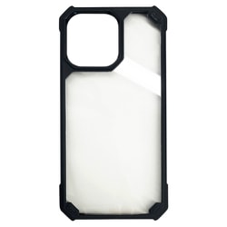 AC-P22PX-T BK [iPhone 14 Pro MAX用 耐衝撃ハイブリッド背面クリアケース ブラック]