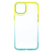 AC-P22X-NC3 [iPhone 14 Plus用 グラデーションバックカバーケース レモン×ミント]