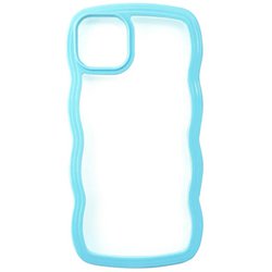 AC-P22-WA BL [iPhone 14用 デコボコ耐衝撃ケース ブルー]