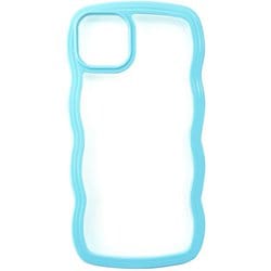 AC-P22X-WA BL [iPhone 14 Plus用 デコボコ耐衝撃ケース ブルー]