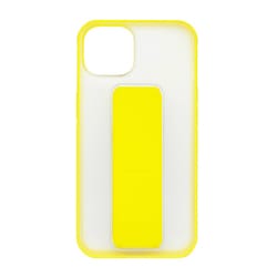 AC-P22-SS YL [iPhone 14用 スタンド/ベルト付きバックカバーケース イエロー]