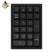 Keychron Q0 QMK カスタム・テンキー 組み立て済み/カーボンブラック/Gateron G Proスイッチ(ホットスワップ) 茶軸 Q0-C3