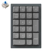 Keychron Q0 QMK カスタム・テンキー 組み立て済み/シルバーグレー/Gateron G Proスイッチ(ホットスワップ) 青軸 Q0-D2