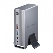 USB Type-C ドッキングステーション PD100W対応 HDMI×2/DisplayPort×1 USB Type-C×1/USB A×5 LANポート付き オーディオミニジャック付き 4K/60Hz 3画面出力対応 ケーブル長50cm 据え置き シルバー USB-CVDK10