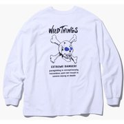 デンジャー スカル ロングスリーブ DANGER SKULL L/S 22142KY WHITE Mサイズ [アウトドア カットソー メンズ]