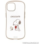 41-947463 [iPhone 14用 iFace First Class cafe ケース PEANUTS スヌーピー・チョコレート]