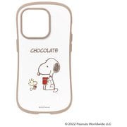 41-947487 [iPhone 14 Pro用 iFace First Class cafe ケース PEANUTS スヌーピー・チョコレート]