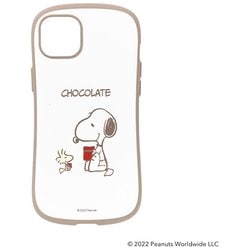 41-947500 [iPhone 14 Plus用 iFace First Class cafe ケース PEANUTS スヌーピー・チョコレート]