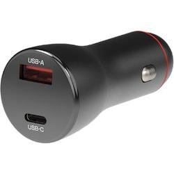 EM-175 [車内用品 EXEA（エクセア） 電圧モニターUSBポート USB-A＆USB-C高速充電チャージャー]