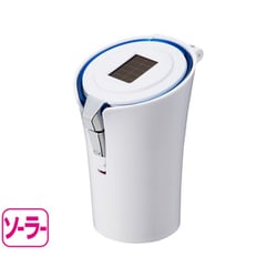 ED-236 [車内用品 EXEA（エクセア） 灰皿 ソーラーライトアッシュ ホワイト ドリンクホルダー型 灰すて簡単 LED付き]