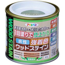 水性強着色ウッドステイン 1/5L アイビーグリーン