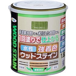 水性強着色ウッドステイン 1.6L アイビーグリーン