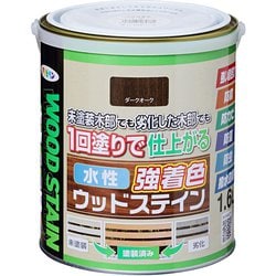 水性強着色ウッドステイン 1.6L ダークオーク